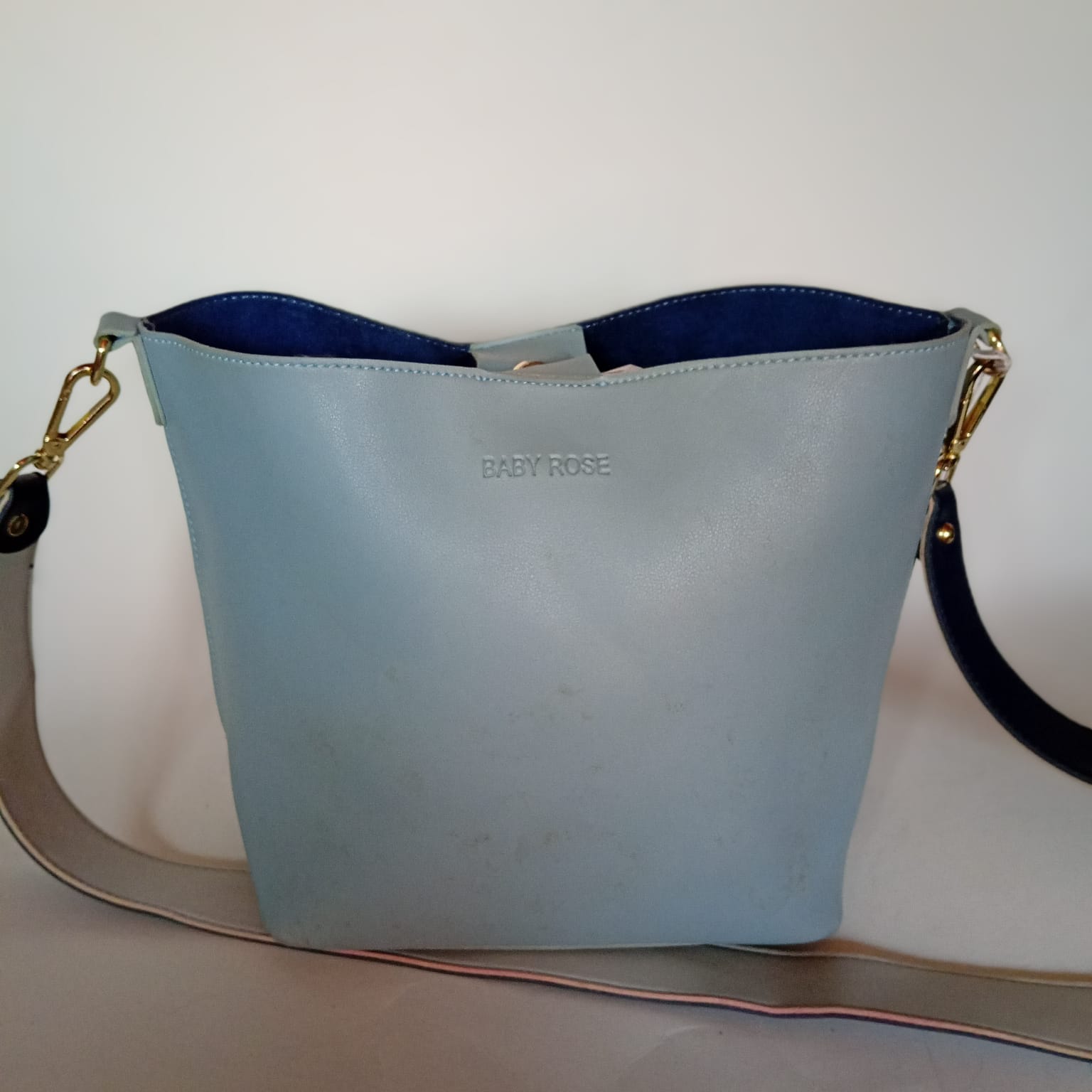 Cartera celeste y azul - Rincón de Nonna